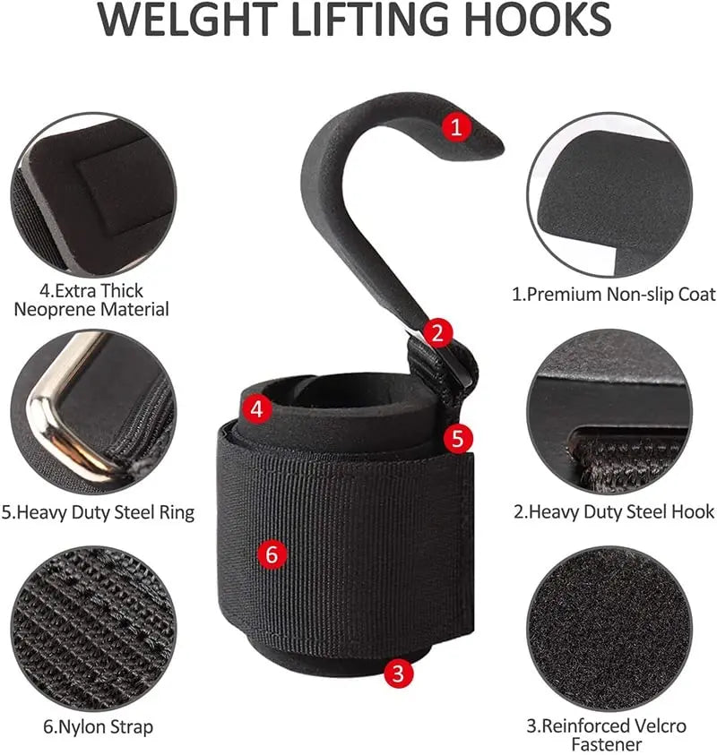 IronLift Wrist Hooks