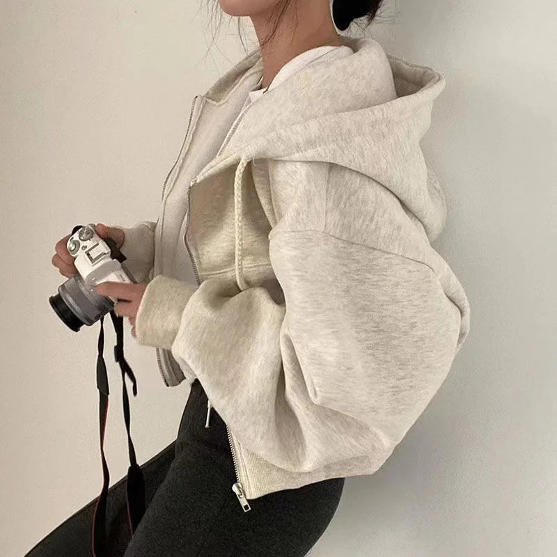 ZipChic Crop Hoodie